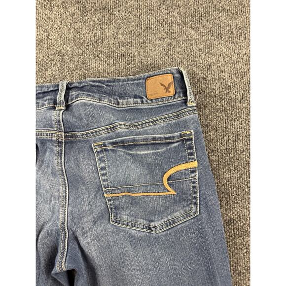 American Eagle Outfitters Super Stretch Artist Crop Denim Jeans Size 8R - Picture 11 of 12